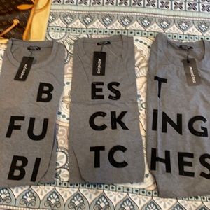 3 t-shirts size large nwt